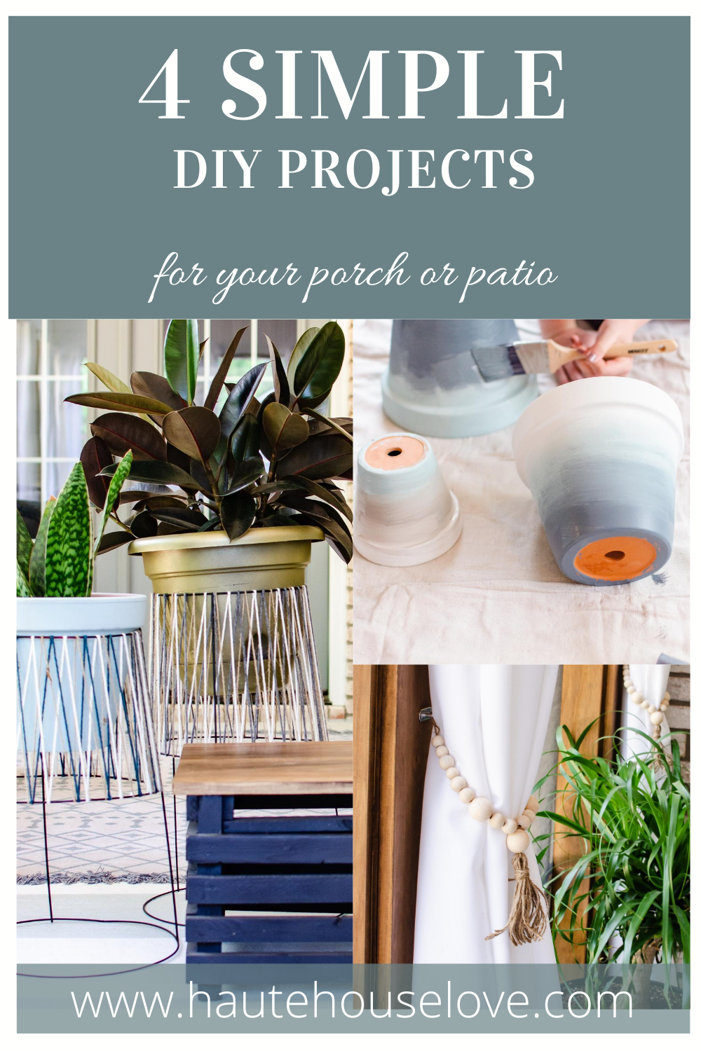 4 Simple (One Hour) DIY Projects for your Porch or Patio