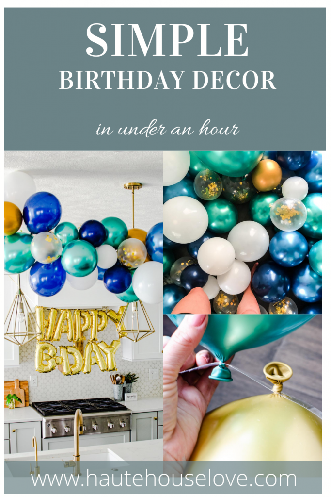 how to make a balloon garland