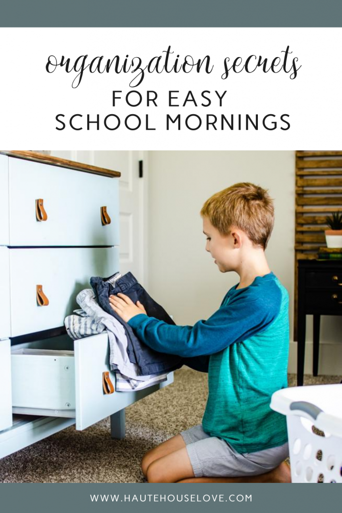 organization secrets for easy school mornings