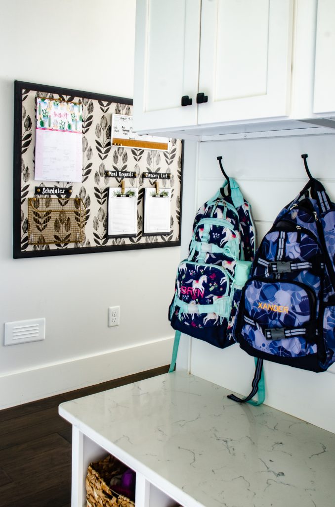 Family Command Center: Back of Door Storage Solution - Hello Central Avenue