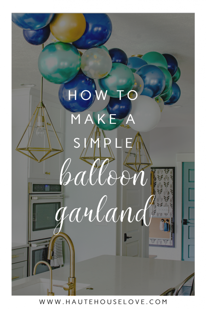 DIY Mini Balloon Garland Tutorial  How to hang Mini Garland using Command  Hooks 