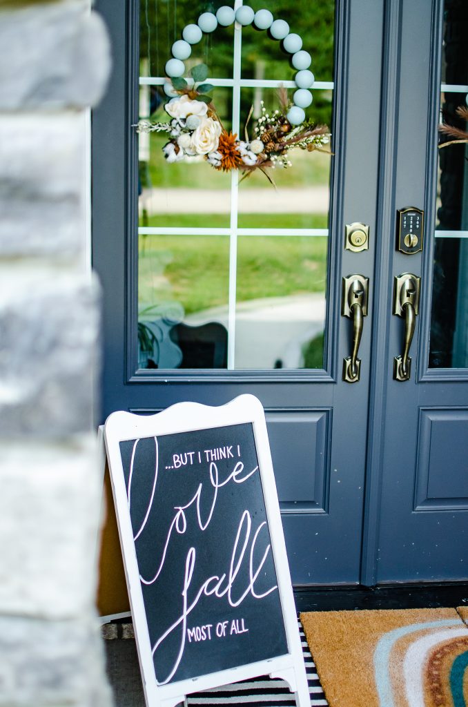 fall porch sign