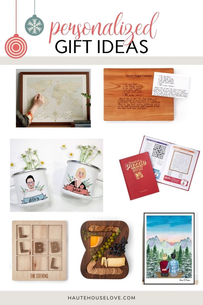 Personalized Christmas gift roundup. 