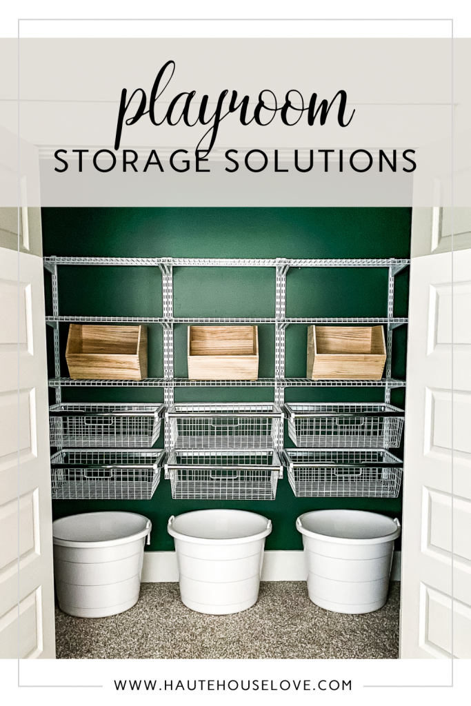 Closet Organization Ideas. Storage Solutions for a Playroom Closet.