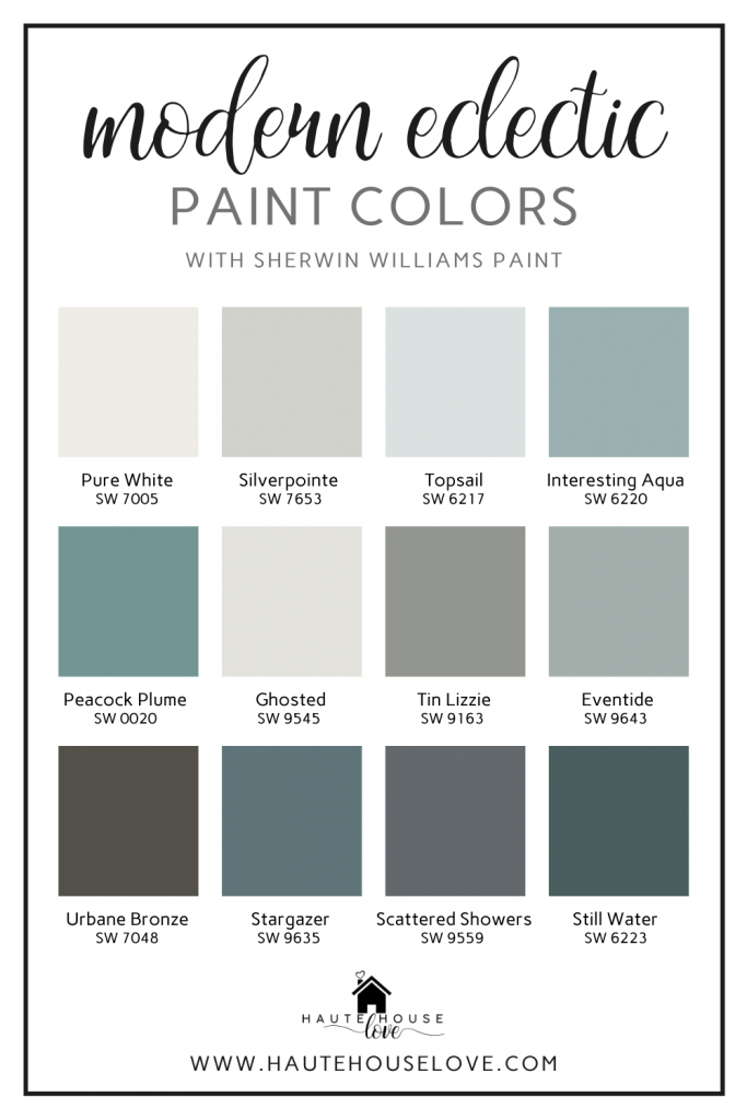 Modern Eclectic Paint Colors 