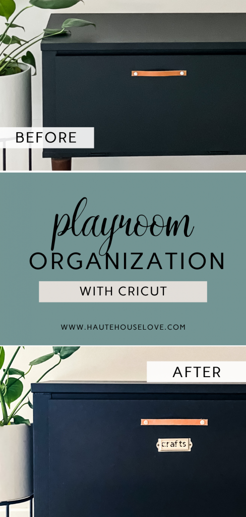 How To Create Playroom Organization With Cricut Maker - Haute House Love