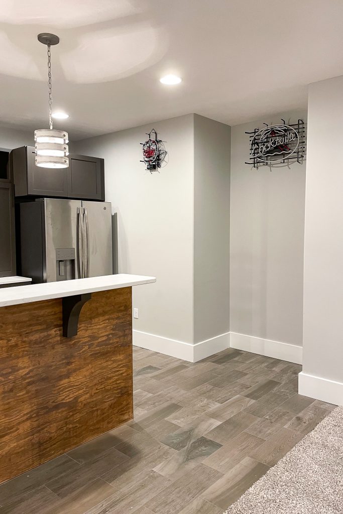 Empty kitchen nook that will become a wine bar