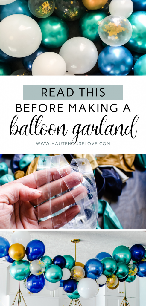 How to Make a Simple DIY birthday Balloon Garland - Haute House Love