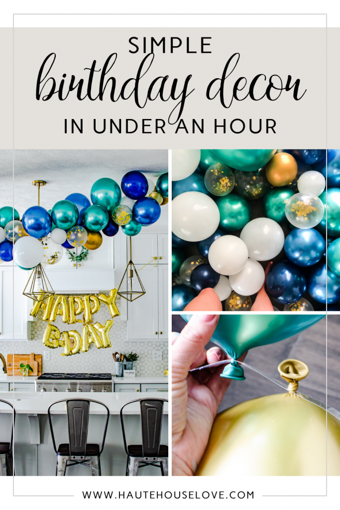 Simple Birthday Decor in Under an Hour | HauteHouseLove.com