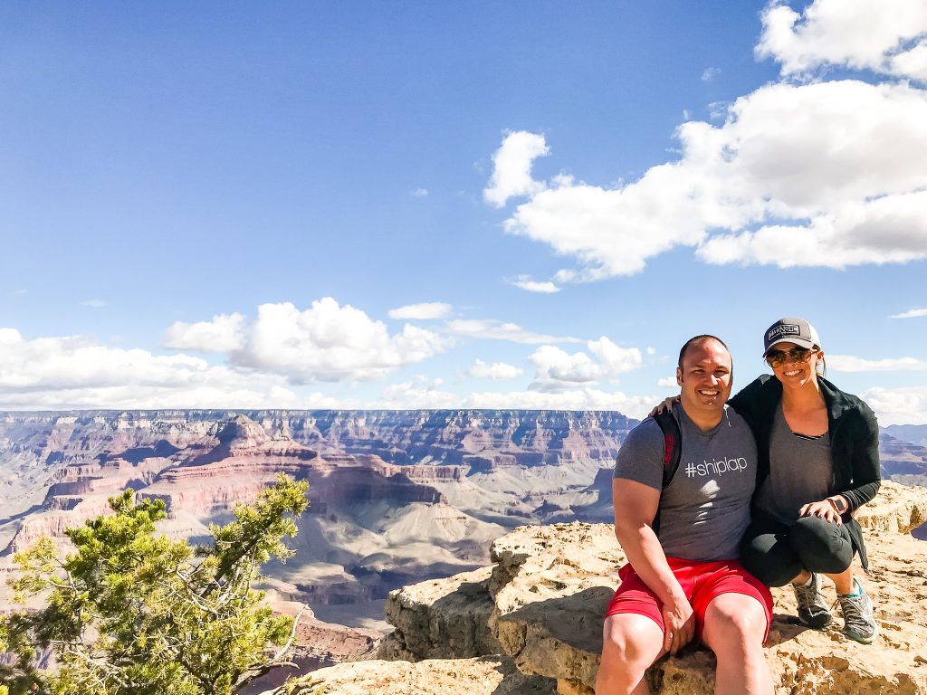 Kera Jeffers and her husband overlooking the Grand Canyon | Found on HauteHouseLove.com