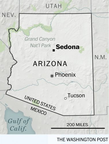 A map of Sedona, Arizona | Found on HauteHouseLove.com