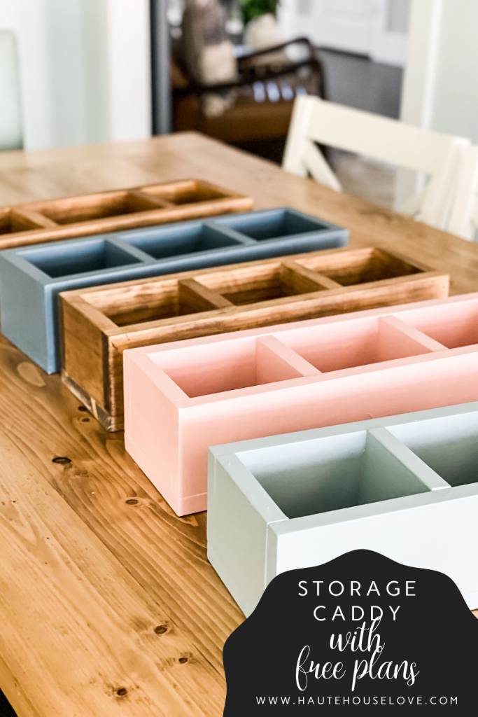 How To Build a DIY Storage Caddy in 5 Easy Steps | HauteHouseLove.com