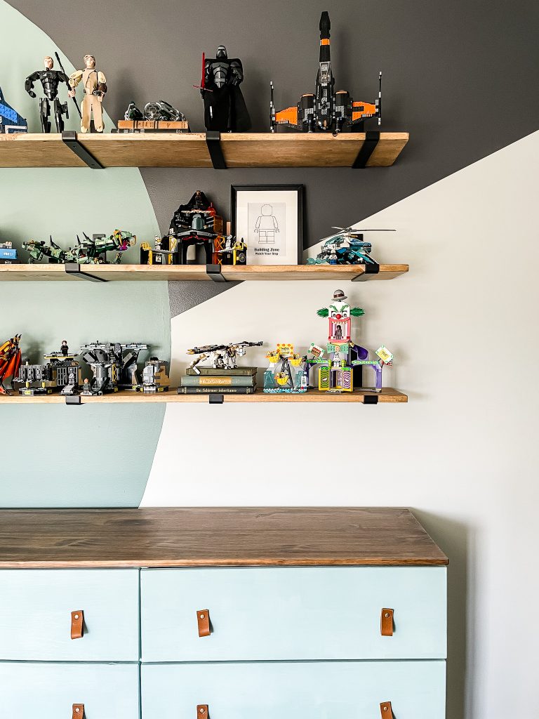 diy lego display shelves