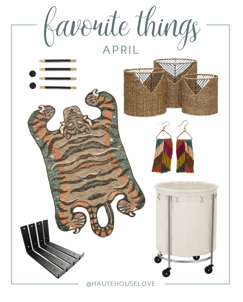 This month's favorite things are all from the Laundry Room Makeover... plus my earrings of the month! | Laundry Room Essentials on HauteHouseLove.com