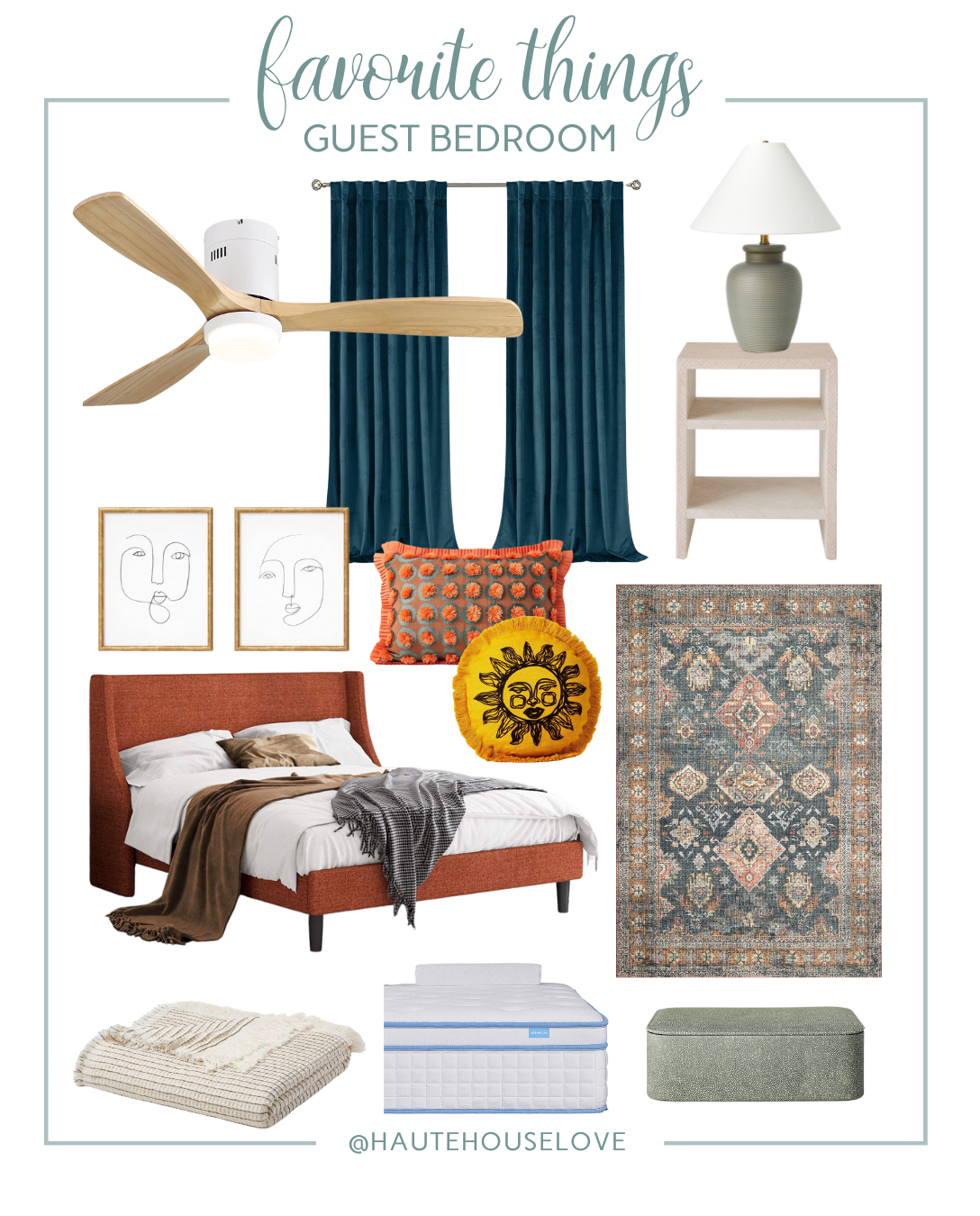 diy guest bedroom Makeover on a budget Haute House Love