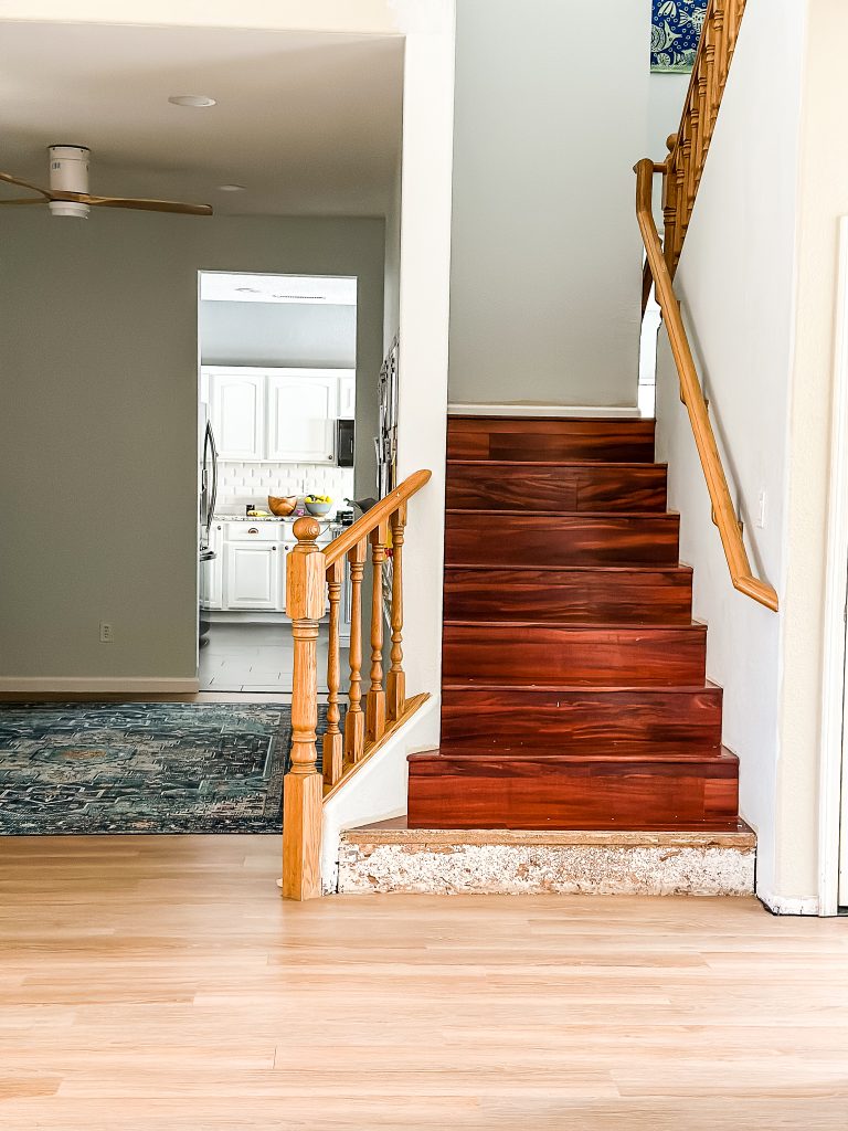 DIY Staircase Makeover - The Wood Grain Cottage